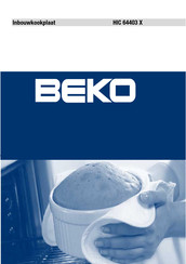 Beko HIC 64403 X Gebruiksaanwijzing