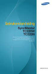 Samsung SyncMaster TC220W Gebruikershandleiding