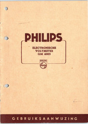 Philips GM 6005 Gebruiksaanwijzing