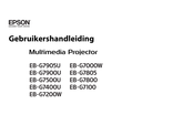 Epson EB-G7905U Gebruikershandleiding