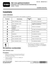 Toro Workman GTX Installatie-Instructies