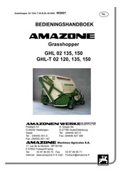 Amazone GHL 02 150 Bedieningshandboek