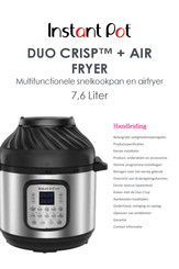 Instant Pot DUO CRISP + AIR FRYER Handleiding