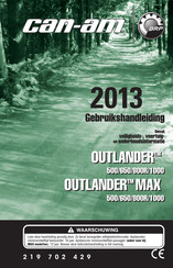 Can-Am OUTLANDER MAX 650 2013 Gebruikershandleiding