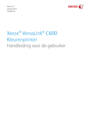 Xerox VersaLink C600 Handleiding Voor De Gebruiker