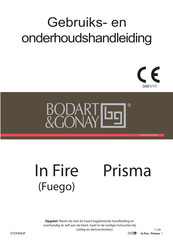 Bodart & Gonay IF 743-4/ FUEGO Gebruiks- En Onderhoudshandleiding