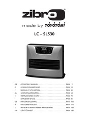 Toyotomi Zibro LC-SL530 Gebruiksaanwijzing