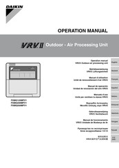 Daikin FXMQ250MF Gebruiksaanwijzing