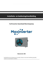 Maxinventer Maxinverter-30S Installatie- En Bedieningshandleiding