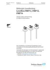 Endress+Hauser Levelflex FMP54 Beknopte Handleiding