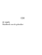 IBM PC 300PL Handboek Voor Installatie, Gebruik En Onderhoud