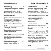 Sony Ericsson W610i Gebruiksaanwijzing