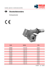 Riello Burners 3478842 Installatie-, Gebruiks- En Onderhoudsvoorschriften