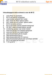 Nelec TEGUI M-72 Installatieschema