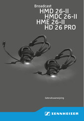 Sennheiser HMDC 26-II Gebruiksaanwijzing