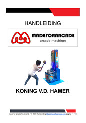 MADEFORARCADE KONING V.D. HAMER Handleiding