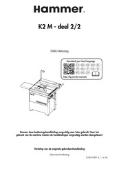 Hammer K2M 1 Gebruikershandleiding