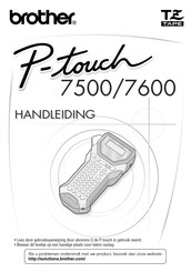 Brother P-Touch 7600 Handleiding