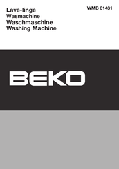 Beko WMB 61431 Gebruiksaanwijzing