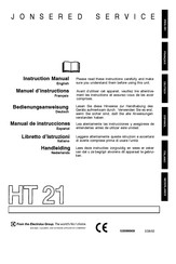 Jonsered HT 21 Handleiding