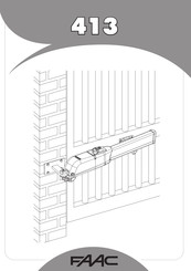 FAAC 413 Gebruiksaanwijzing