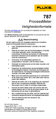 Fluke 787 Gebruiksaanwijzing