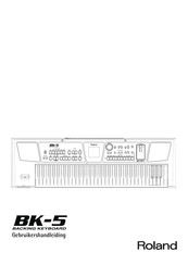 Roland BK-5 Gebruikershandleiding