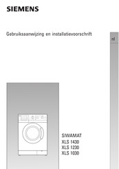 Siemens SIWAMAT XLS 1030 Gebruiksaanwijzing En Installatievoorschrift