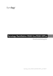 Synology RackStation RS3614RPxs Snel Installatiegids