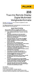 Fluke 233 Gebruiksaanwijzing