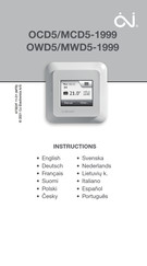 OJ Electronics OWD5/MWD5-1999 Instructie