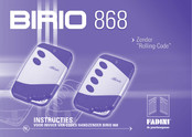 fadini BIRIO 868 Instructies