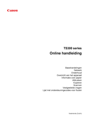 Canon TS300 Series Online Handleiding