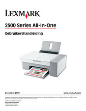 Lexmark 2500 All-In-One Series Gebruikershandleiding