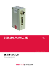 Pfeiffer Vacuum TC 110 Gebruiksaanwijzing