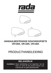 Rada VR125K Producthandleiding