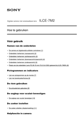 Sony ILCE-7M2 Gebruikershandleiding