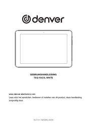 Denver TAQ-10423L WHITE Gebruiksaanwijzing