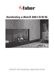 Faber e-MatriX 800-I Handleiding