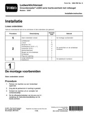 Toro Groundsmaster e3200 Installatie-Instructies