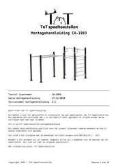 TNT CA-1903 Montagehandleiding