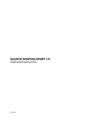 Suunto SPARTAN SPORT 1.11 Gebruikershandleiding