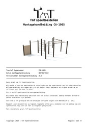 TNT CA-1905 Montagehandleiding