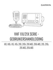 Garmin VHF 110 Gebruikershandleiding