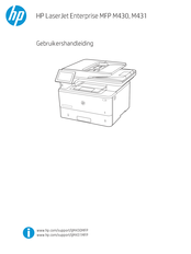 HP LaserJet Enterprise MFP M431 Gebruikershandleiding