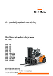 Still RCD 100/1200 Oorspronkelijke Gebruiksaanwijzing