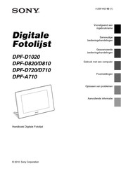 Sony S-Frame DPF-A710 Handboek