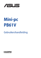 ASus PB61V Gebruikershandleiding