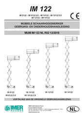 IMER IM 10122 Gebruiks- En Onderhoudshandleiding