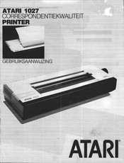 Atari 1027 Gebruiksaanwijzing